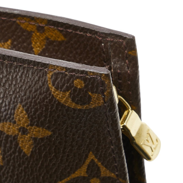ルイ ヴィトン モノグラム プチ バケットPM 付属品ポーチ ポーチ M42238 ブラウン PVC レザー レディース LOUIS VUITTON 【中古】