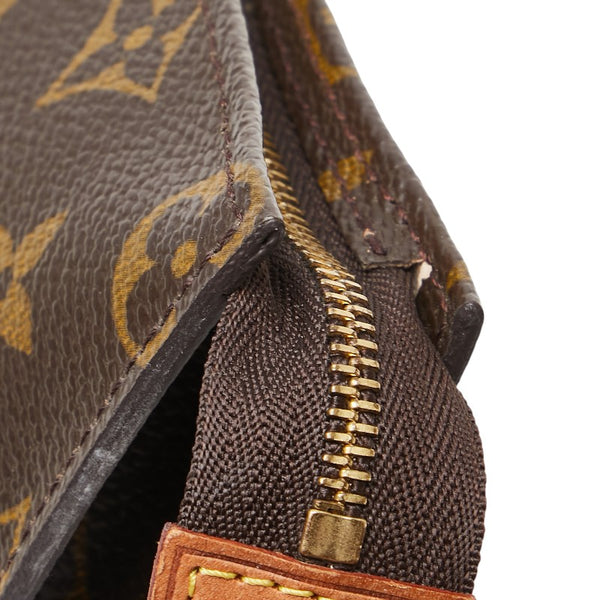 ルイ ヴィトン モノグラム プチ バケットPM 付属品ポーチ ポーチ M42238 ブラウン PVC レザー レディース LOUIS VUITTON 【中古】