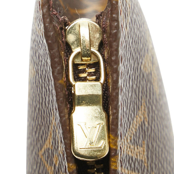 ルイ ヴィトン モノグラム プチ バケットPM 付属品ポーチ ポーチ M42238 ブラウン PVC レザー レディース LOUIS VUITTON 【中古】