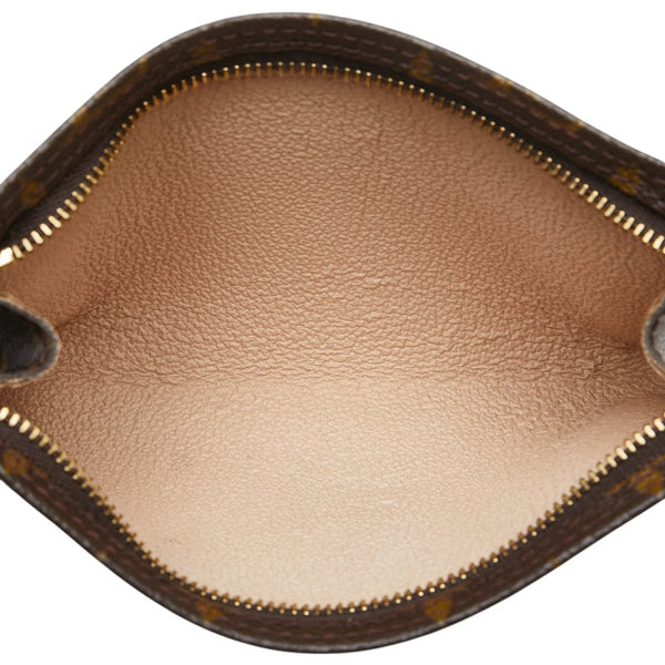 ルイ ヴィトン モノグラム プチ バケットPM 付属品ポーチ ポーチ M42238 ブラウン PVC レザー レディース LOUIS VUITTON 【中古】