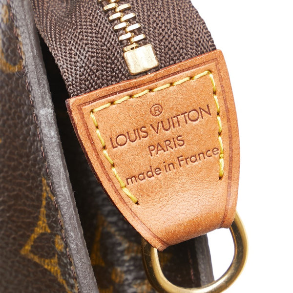 ルイ ヴィトン モノグラム プチ バケットPM 付属品ポーチ ポーチ M42238 ブラウン PVC レザー レディース LOUIS VUITTON 【中古】