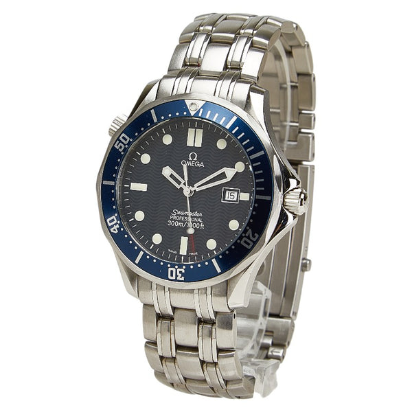 オメガ シーマスター300 プロフェッショナル 腕時計 2541.80 クオーツ ネイビー文字盤 ステンレススチール メンズ OMEGA 【中古】