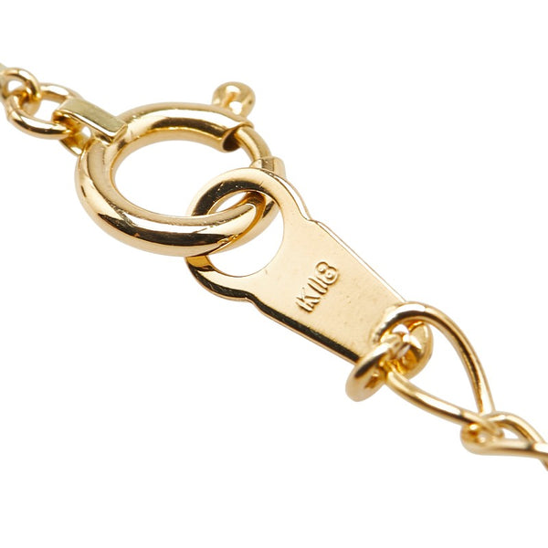 タサキ K18YG イエローゴールド ダイヤ0.21ct ペンダントネックレス レディース TASAKI 【中古】