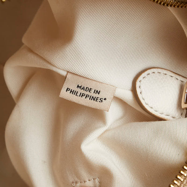 コーチ シグネチャー ショルダーバッグ ハンドバッグ 2WAY ベージュ ホワイト PVC レザー レディース COACH 【中古】