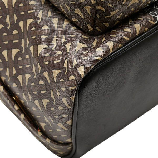バーバリー TBモノグラム リュック バックパック ブラウン PVC レザー レディース BURBERRY 【中古】