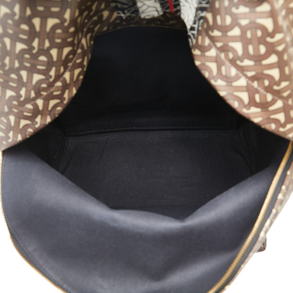バーバリー TBモノグラム リュック バックパック ブラウン PVC レザー レディース BURBERRY 【中古】