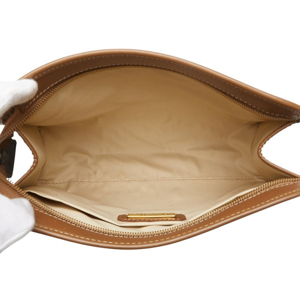 ディオール ハニカム セカンドバッグ クラッチバッグ ブラック ブラウン PVC レザー メンズ Dior 【中古】