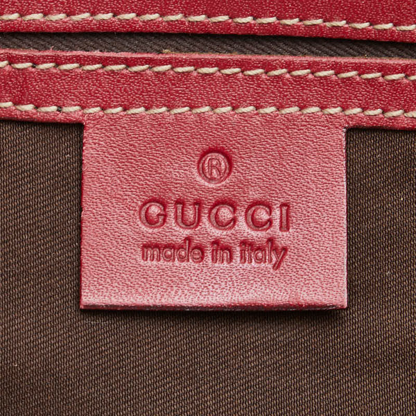 グッチ GGスプリーム ハンドバッグ ミニボストンバッグ 207943 ベージュ レッド PVC レザー レディース GUCCI 【中古】