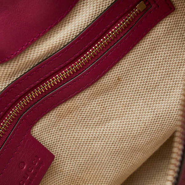 グッチ ソーホー インターロッキングG ハンドバッグ ショルダーバッグ 2WAY 308362 ピンク レザー レディース GUCCI 【中古】