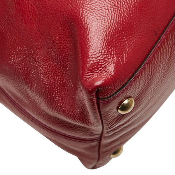グッチ ソーホー インターロッキングG ハンドバッグ ショルダーバッグ 2WAY 308362 レッド レザー レディース GUCCI 【中古】