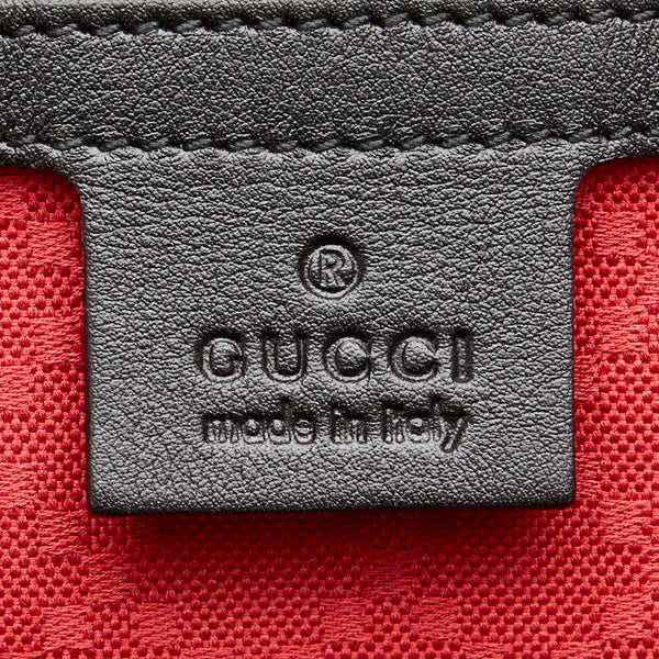 グッチ ボストンバッグ トラベルバッグ ブラック レザー レディース GUCCI 【中古】