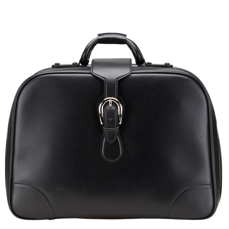 グッチ ボストンバッグ トラベルバッグ ブラック レザー レディース GUCCI 【中古】