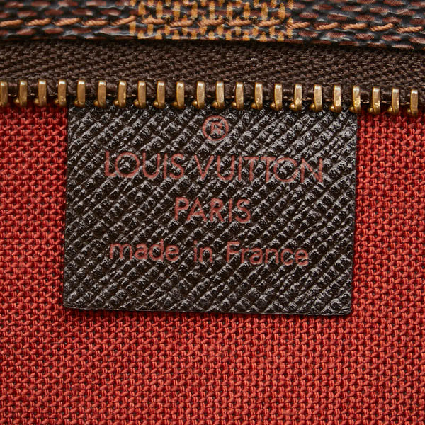 ルイ ヴィトン ダミエ トゥルース メイクアップ ポーチ ハンドバッグ N51982 ブラウン PVC レザー レディース LOUIS VUITTON 【中古】