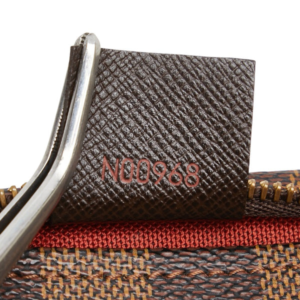 ルイ ヴィトン ダミエ トゥルース メイクアップ ポーチ ハンドバッグ N51982 ブラウン PVC レザー レディース LOUIS VUITTON 【中古】