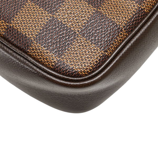 ルイ ヴィトン ダミエ トゥルース メイクアップ ポーチ ハンドバッグ N51982 ブラウン PVC レザー レディース LOUIS VUITTON 【中古】