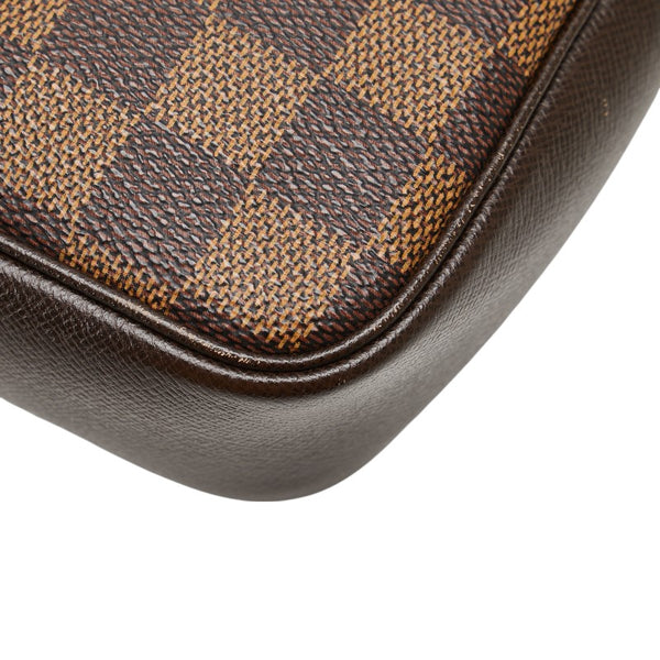 ルイ ヴィトン ダミエ トゥルース メイクアップ ポーチ ハンドバッグ N51982 ブラウン PVC レザー レディース LOUIS VUITTON 【中古】