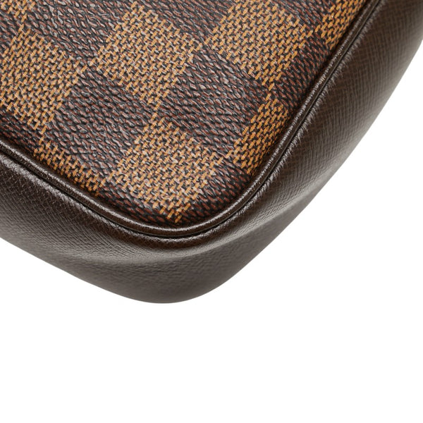 ルイ ヴィトン ダミエ トゥルース メイクアップ ポーチ ハンドバッグ N51982 ブラウン PVC レザー レディース LOUIS VUITTON 【中古】