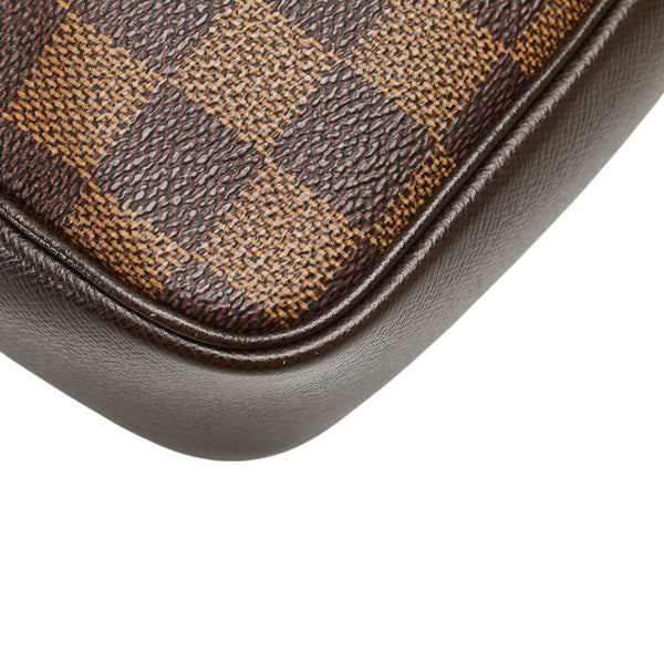 ルイ ヴィトン ダミエ トゥルース メイクアップ ポーチ ハンドバッグ N51982 ブラウン PVC レザー レディース LOUIS VUITTON 【中古】