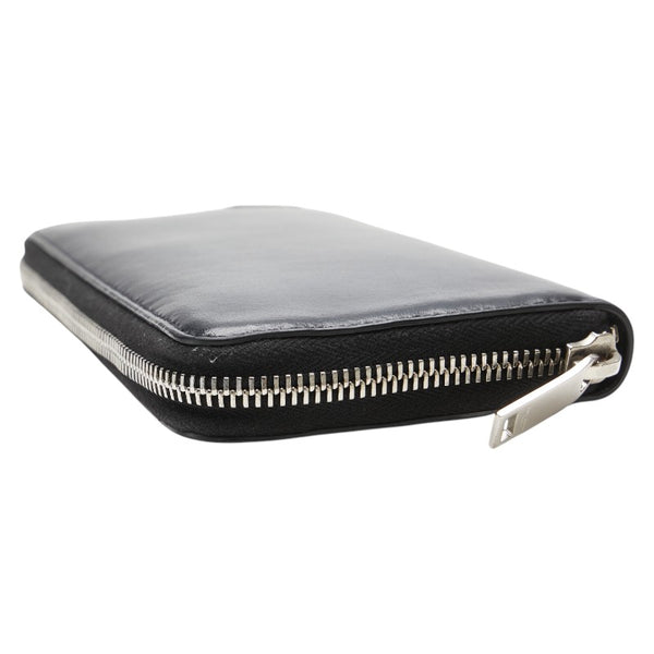 サンローラン YSLロゴ 長財布 ラウンドファスナー ブラック レザー メンズ SAINT LAURENT 【中古】