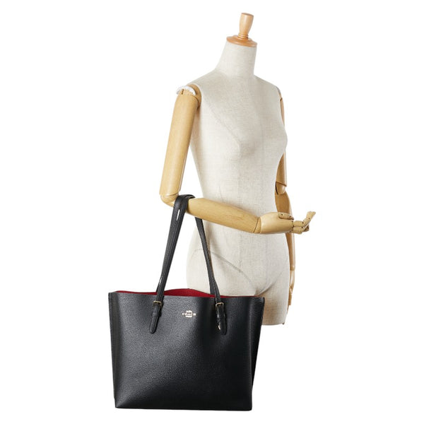 コーチ モリー トートバッグ 1671 ブラック レザー レディース COACH 【中古】