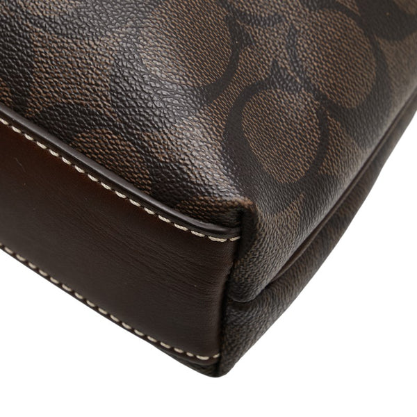 コーチ シグネチャー ショルダーバッグ 70333 ブラウン PVC レザー レディース COACH 【中古】