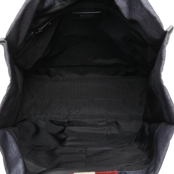 バリー トートバッグ グレー マルチカラー ナイロン レザー メンズ BALLY 【中古】