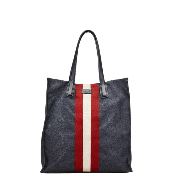 バリー トートバッグ グレー マルチカラー ナイロン レザー メンズ BALLY 【中古】