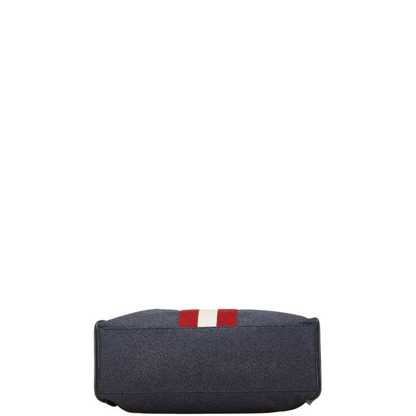 バリー トートバッグ グレー マルチカラー ナイロン レザー メンズ BALLY 【中古】