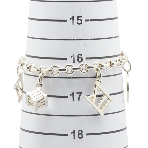 ティファニー アトラス 5チャーム ブレスレット SV925 シルバー レディース TIFFANY&Co. 【中古】