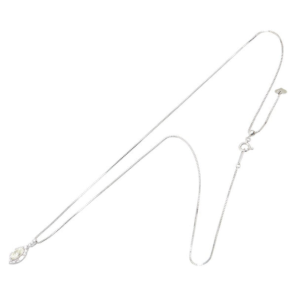 Pt900 プラチナ Pt850 プラチナ ダイヤ0.46ct ダイヤ0.20ct ペンダントネックレス レディース 【中古】
