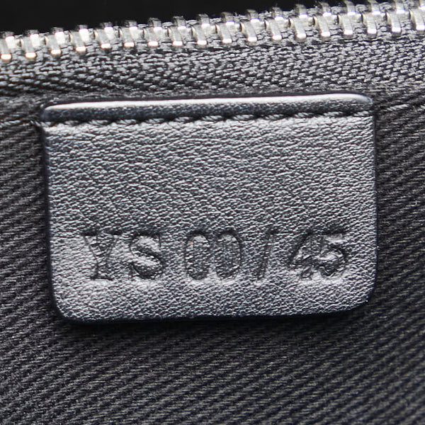 セリーヌ マカダム ハンドバッグ トートバッグ グレー ブラック キャンバス レザー レディース CELINE 【中古】