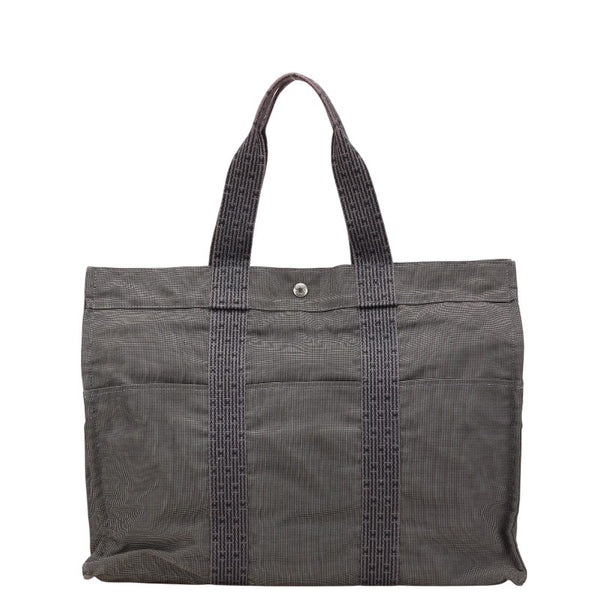 エルメス エールライントートGM トートバッグ ハンドバッグ グレー キャンバス レディース HERMES 【中古】