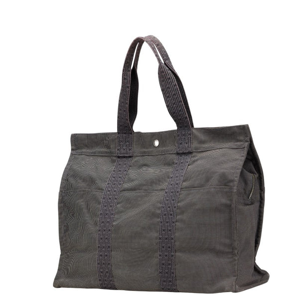 エルメス エールライントートGM トートバッグ ハンドバッグ グレー キャンバス レディース HERMES 【中古】