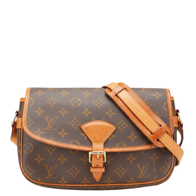 ルイ ヴィトン モノグラム ソローニュ ショルダーバッグ M42250 ブラウン PVC レザー レディース LOUIS VUITTON 【中古】