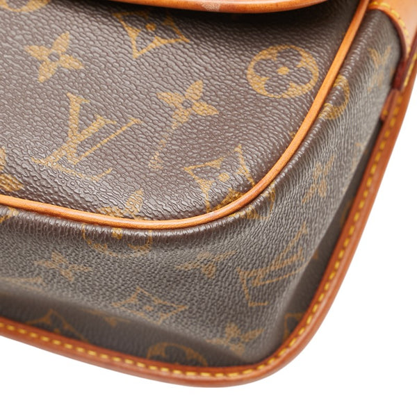 ルイ ヴィトン モノグラム ソローニュ ショルダーバッグ M42250 ブラウン PVC レザー レディース LOUIS VUITTON 【中古】