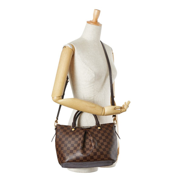 ルイ ヴィトン ダミエ シエナ PM ハンドバッグ ショルダーバッグ 2WAY N41545 ブラウン PVC レザー レディース LOUIS VUITTON 【中古】