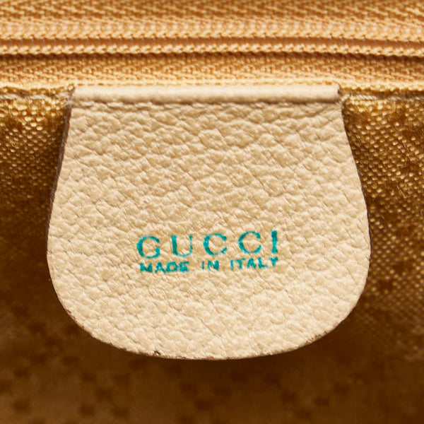 グッチ バンブー リュック バックパック 003.2058.0016 ベージュ スウェード レザー レディース GUCCI 【中古】