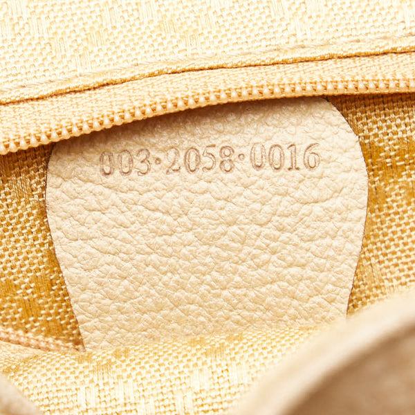 グッチ バンブー リュック バックパック 003.2058.0016 ベージュ スウェード レザー レディース GUCCI 【中古】