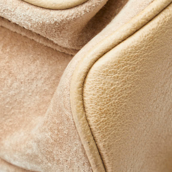 グッチ バンブー リュック バックパック 003.2058.0016 ベージュ スウェード レザー レディース GUCCI 【中古】