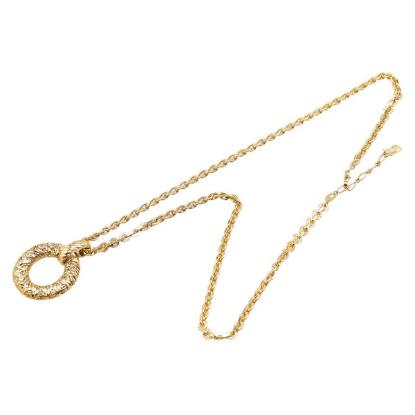 サンローラン ロングネックレス ゴールド メッキ レディース SAINT LAURENT 【中古】