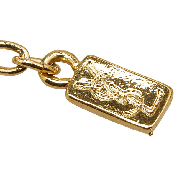 サンローラン ロングネックレス ゴールド メッキ レディース SAINT LAURENT 【中古】