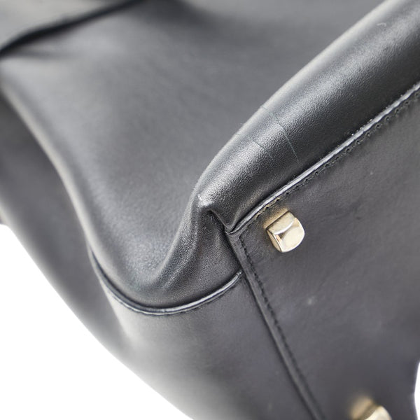 サルヴァトーレフェラガモ ガンチーニ ハンドバッグ ショルダーバッグ 2WAY AQ-21 0167 ブラック レザー レディース Salvatore Ferragamo 【中古】