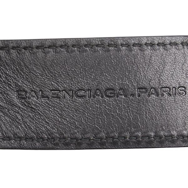 バレンシアガ ベルト サイズ:75/30 ブラック マルチカラー レザー キャンバス レディース BALENCIAGA 【中古】
