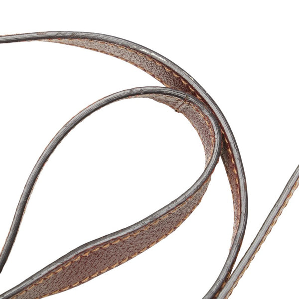 グッチ GGキャンバス ショルダーバッグ 113013 ベージュ レッド キャンバス レザー レディース GUCCI 【中古】