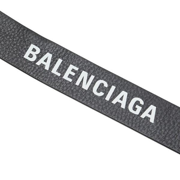 バレンシアガ エブリデイ ベルト サイズ：95 518417 ブラック レザー レディース BALENCIAGA 【中古】