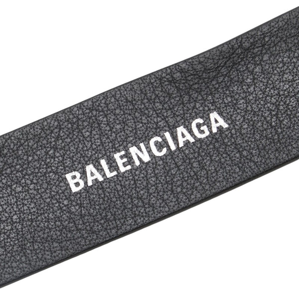 バレンシアガ エブリデイ ベルト サイズ：95 518417 ブラック レザー レディース BALENCIAGA 【中古】