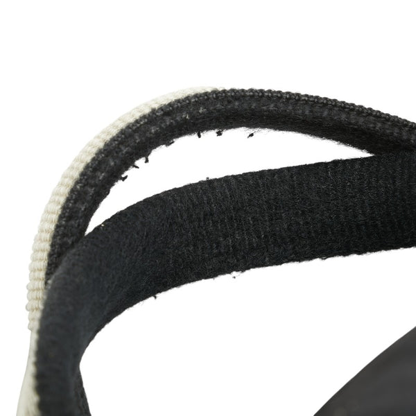 シャネル 旧トラベルライン ハンドバッグ ミニボストンバッグ ブラック ホワイト ナイロン レディース CHANEL 【中古】