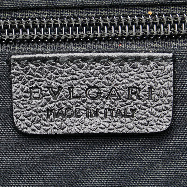 ブルガリ ロゴ ビジネスバッグ ブラック レザー レディース BVLGARI 【中古】