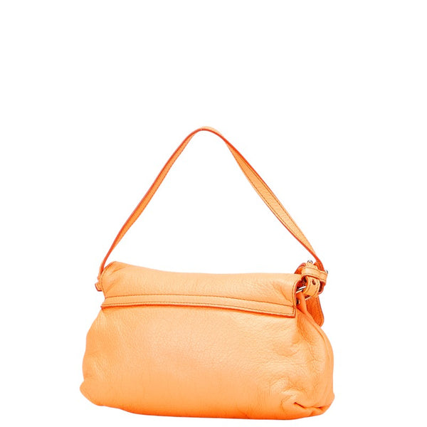 クロエ リリィ リボン ハンドバッグ ショルダーバッグ 2WAY オレンジ レザー レディース Chloe 【中古】