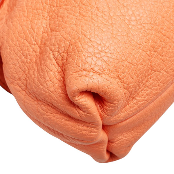 クロエ リリィ リボン ハンドバッグ ショルダーバッグ 2WAY オレンジ レザー レディース Chloe 【中古】